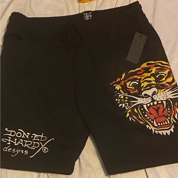 Brand new ed Hardy pants black unisex size large - Picture 1 of 5
